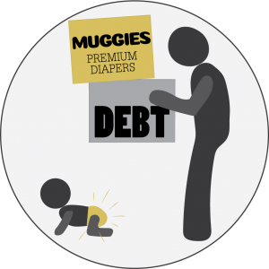 Muggies Diapers - Debt